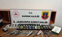 Samsun'da jandarma kaçak 214 kol saati ele geçirdi