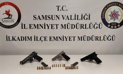 Samsun'da ruhsatsız silah operasyonunda 3 zanlı yakalandı