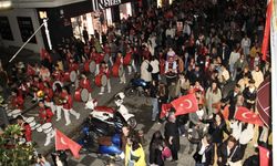 Sinop'ta Cumhuriyet Bayramı dolayısıyla fener alayı düzenlendi