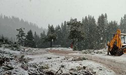 Sinop'ta kar yağışı etkili oldu