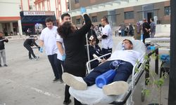 Taşova Devlet Hastanesi'nde deprem ve yangın tatbikatı yapıldı