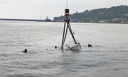 BOZHANE LİMANINDA TEKNE BATTI
