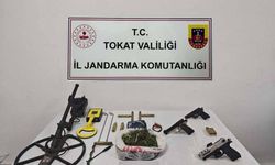 Tokat'ta kaçak kazı operasyonunda 1 kişi yakalandı