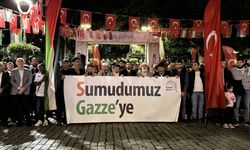Trabzon'da İsrail'in Küresel Sumud Filosu'na saldırısı protesto edildi