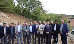Vezirköprü'de Sırbaşmak Mahallesi'nde yapılan caminin temeli atıldı