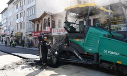 Vezirköprü'de yol yapım çalışmaları sürüyor