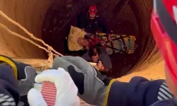 Yaşlı adam 12 metrelik kuyudan kurtarıldı!