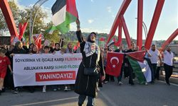 Zonguldak'ta Küresel Sumud Filosu'na destek yürüyüşü yapıldı