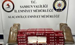 Alaçam'da düzenlenen operasyonda 19 kilo kaçak tütün ele geçildi