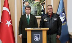 Amasya Valisi Bakan, Merzifon Garnizon Komutanı Serin'i ziyaret etti