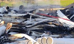 Amasya'da iş yerinin deposunda çıkan yangın hasara yol açtı