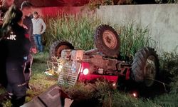 Bafra'da traktörün altında kalan sürücü yaralandı