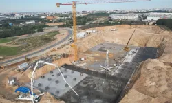 Çayırova Devlet'in temel betonu dökülüyor