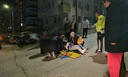 Çorum'da araç ile çarpışan motosikletin sürücüsü yaralandı