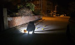 Çorum'da sokakta silahlı kovalamaca güvenlik kamerasında