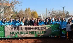  Gaziantep'te YEŞİLANTEP projesiyle fidanlar toprakla buluşuyor