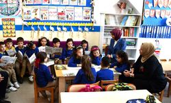 Gümüşhacıköy Kaymakamı Güneş'ten ilkokula ziyaret