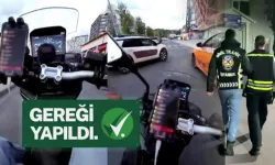 İçişleri yine gereğini yaptı! Kırmızı ışıkta şov yapan motosikletli yakalandı