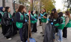 İstanbul Beylikdüzü'nde gençlerden 'çevre' mesajı
