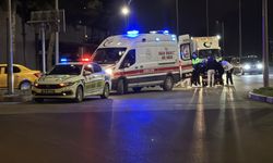 Karabük'te otomobil ile motosikletin çarpıştığı kaza kamerada