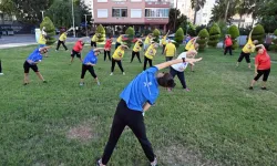 Mersin'de emeklilere 'Sabah Sporu' etkinliği