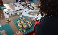 Ordu'da yükümlülere yönelik kağıt rölyef kursu düzenlendi