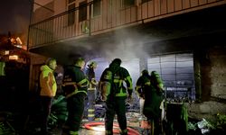 Rize'de bir binada çıkan yangında hasar oluştu
