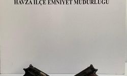 Samsun'da bir kişinin üzerinde 2 ruhsatsız tabanca ele geçirildi