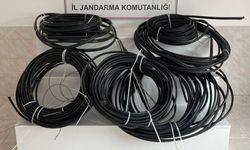 Samsun'da jandarma ikinci kez kablo hırsızlığı yapan şüpheliyi suçüstü yakaladı