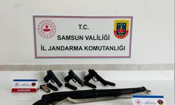 Samsun'da silah kaçakçılığı operasyonunda 2 zanlı yakalandı