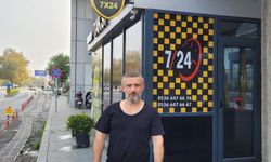 Samsun'da taksinin önündeki kamyonete çarpmaktan son anda kurtulması kamerada