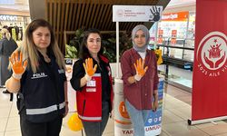 Samsun'da 'Turuncuya Boya-Şiddete Sen de Dur De' etkinliği düzenlendi