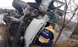 Tokat'ta minibüs ile kamyonet çarpıştı, 1 kişi yaralandı