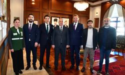 Yeşilay heyetinden Trabzon Valisi Yıldırım'a ziyaret