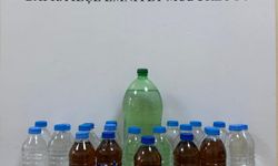 Bafra'da 23 şişe sahte alkol ele geçirildi