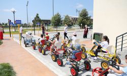 Bafra'da Çocuk Trafik Eğitim Parkı'nda günde 200 öğrenciye uygulamalı eğitim veriliyor