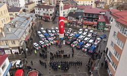 Bayburt'ta emniyet ve jandarma teşkilatı filolarına 34 yeni araç ekledi