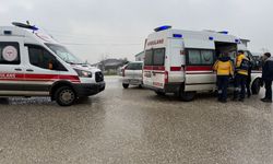 Düzce'de kamyonla çarpışan otomobildeki 3 çocuk tedbir amaçlı hastaneye kaldırıldı