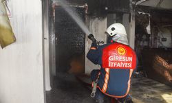 Giresun Gençlik ve Spor İl Müdürlüğü'nün ek hizmet binasında çıkan yangında maddi hasar oluştu