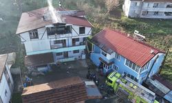 Gölyaka'da evin çatı katında çıkan yangın söndürüldü