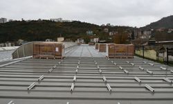 GÜNEŞ ENERJİSİ SANTRALİNDE MONTAJ BAŞLADI