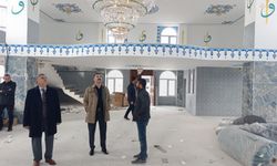 Havza Kaymakamı Ayvat cami inşaatını inceledi