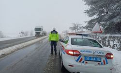 Havza'da kar yağışı etkili oluyor