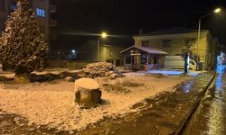 Karabük'ün yüksek kesimlerinde kar yağışı etkili oluyor