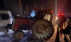 Kastamonu'da traktör ile cipin çarpıştığı kazada 3 kişi yaralandı