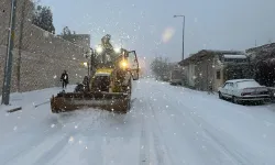 Mardin Artuklu karla mücadele için sahada