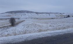 Ortaköy'de kar etkili oldu