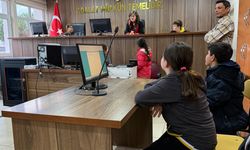 Samsun'da öğrenciler Adalet Sarayı'nın işleyişini yerinde gördü