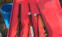 Samsun'da ruhsatsız silah ve tüfek ele geçirildi