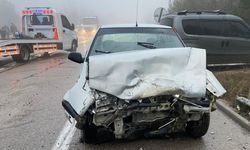 Sinop'ta iki otomobil çarpıştı, 1 kişi yaralandı